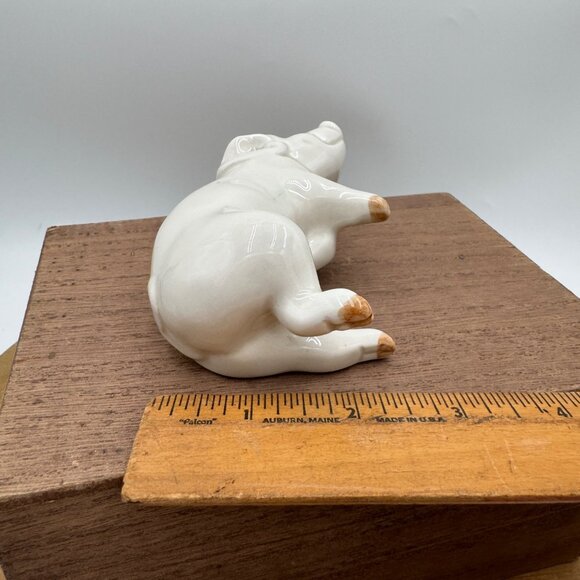 Fitz and Floyd Nesting Pig Vintage Salt or pepper single laying down farmhouse b - Picture 12 of 12